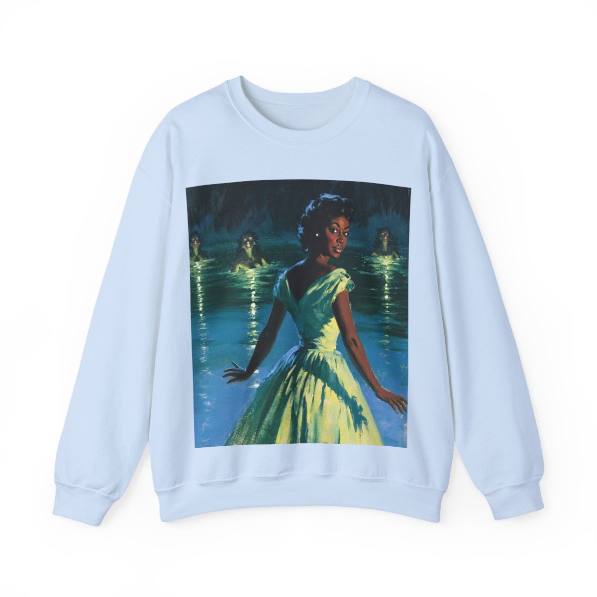 Siren Lady Sweatshirt - Afrocentric Art by The Trini Gee