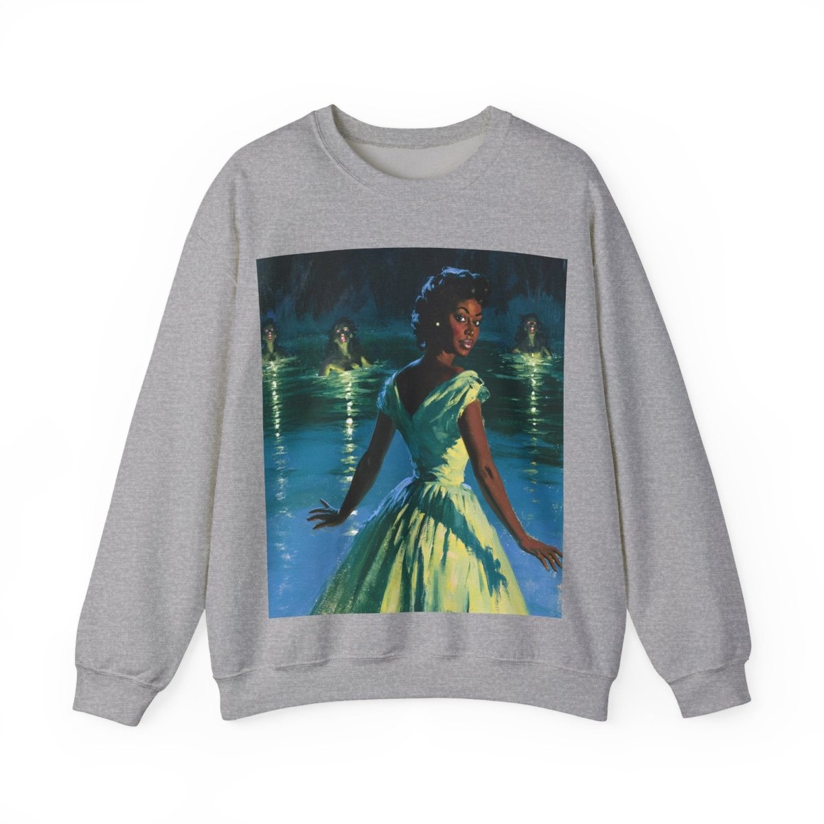Siren Lady Sweatshirt - Afrocentric Art by The Trini Gee