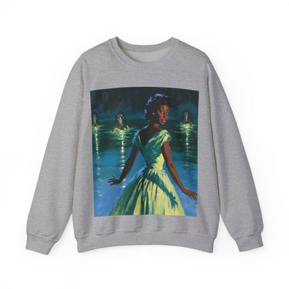 Siren Lady Sweatshirt - Afrocentric Art by The Trini Gee