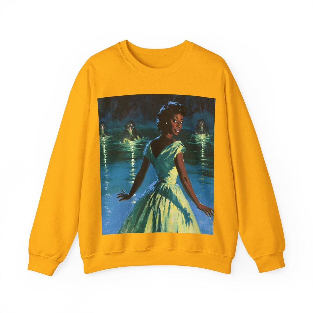 Siren Lady Sweatshirt - Afrocentric Art by The Trini Gee