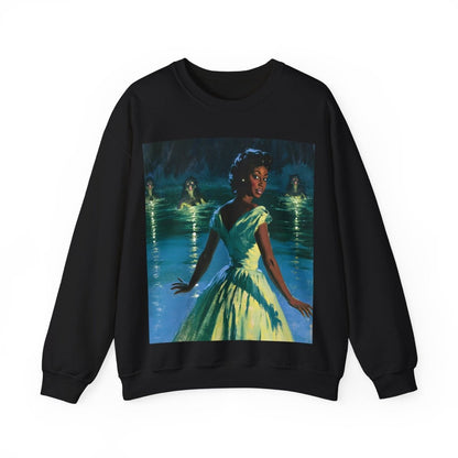 Siren Lady Sweatshirt - Afrocentric Art by The Trini Gee