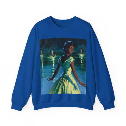 Siren Lady Sweatshirt - Afrocentric Art by The Trini Gee