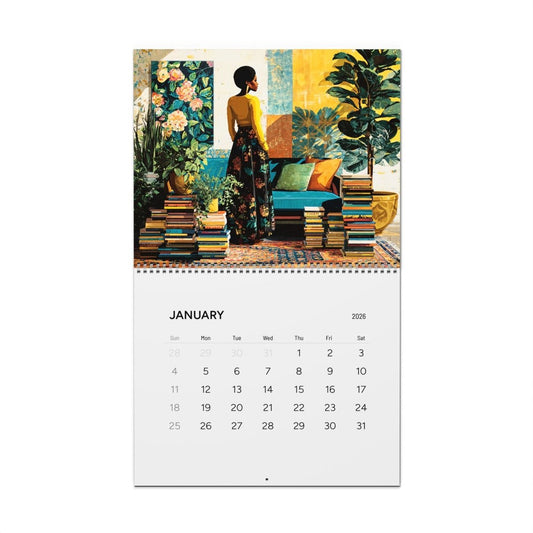 Sisters with Spines 2026 Wall Calendar - Afrocentric Art by The Trini Gee
