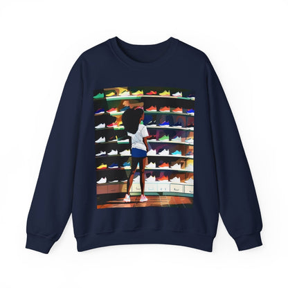 Sneaker Lover Sweatshirt - Afrocentric Art by The Trini Gee