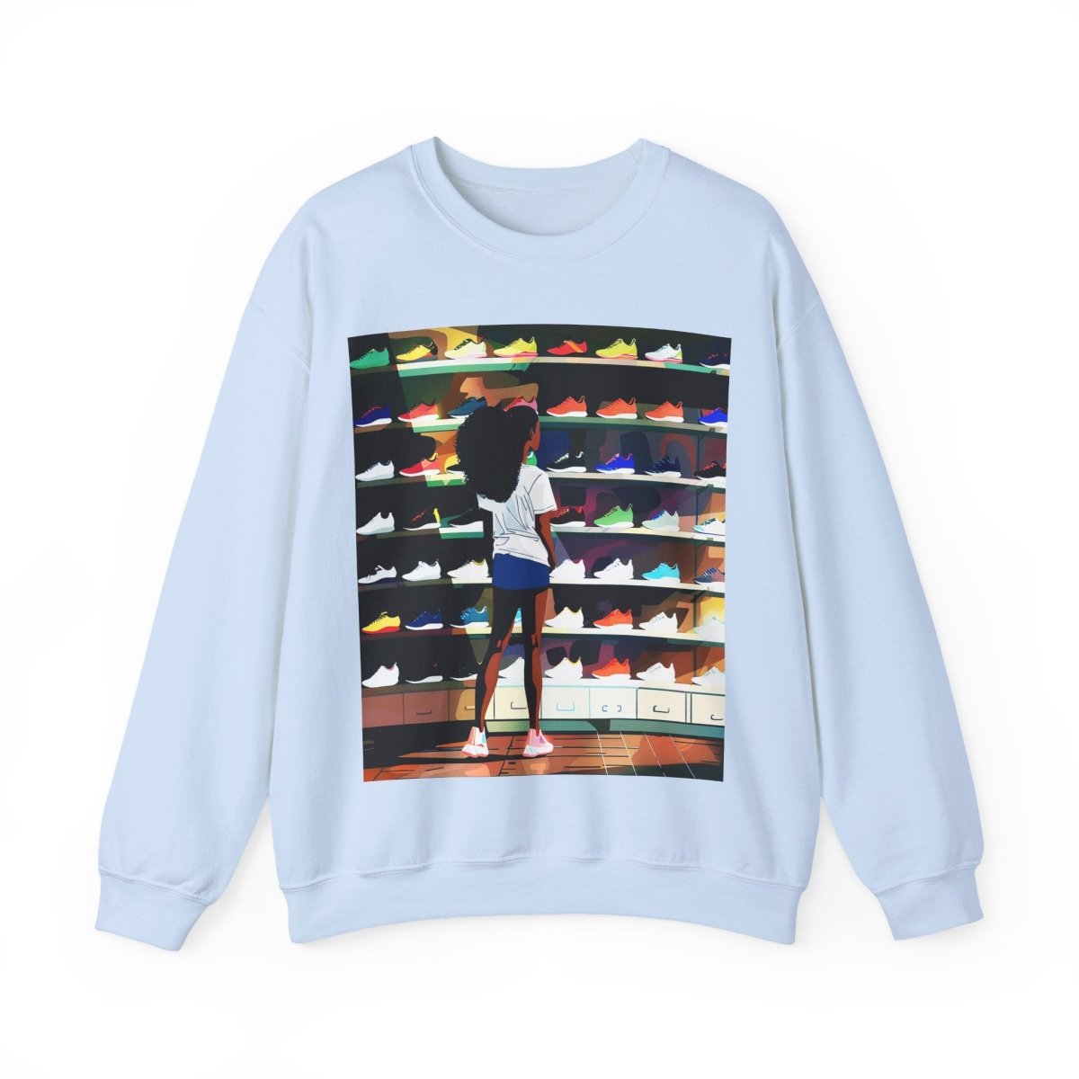 Sneaker Lover Sweatshirt - Afrocentric Art by The Trini Gee