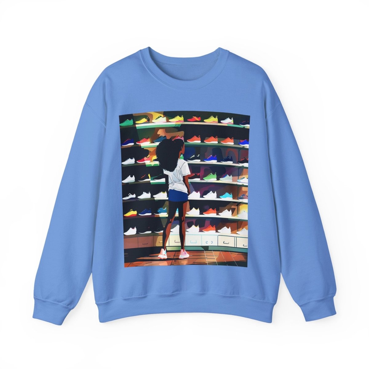 Sneaker Lover Sweatshirt - Afrocentric Art by The Trini Gee