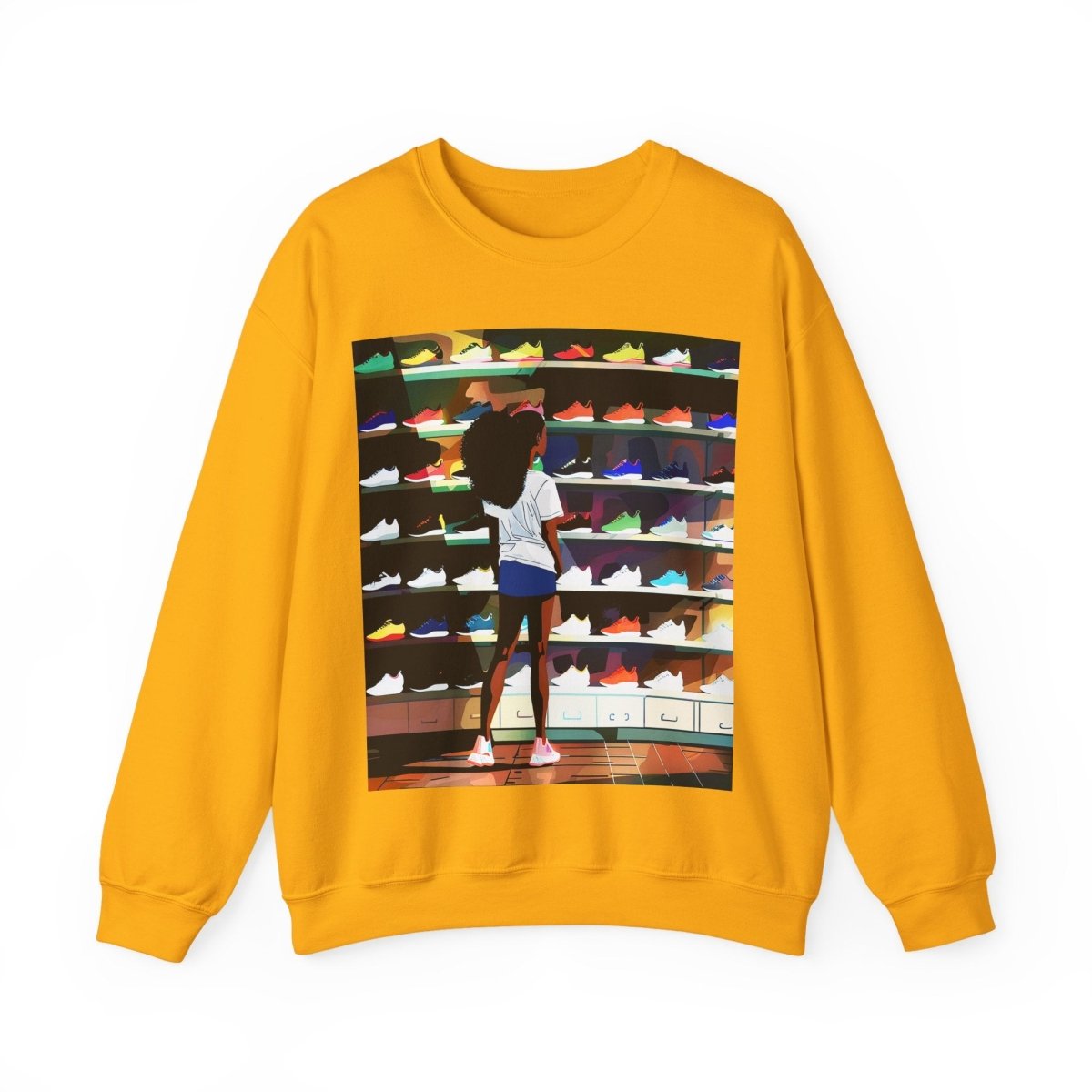 Sneaker Lover Sweatshirt - Afrocentric Art by The Trini Gee