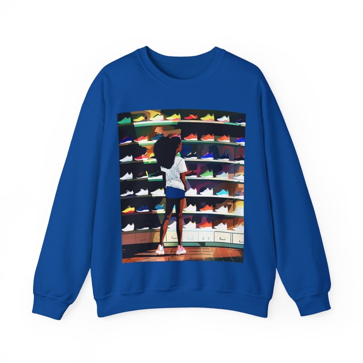 Sneaker Lover Sweatshirt - Afrocentric Art by The Trini Gee