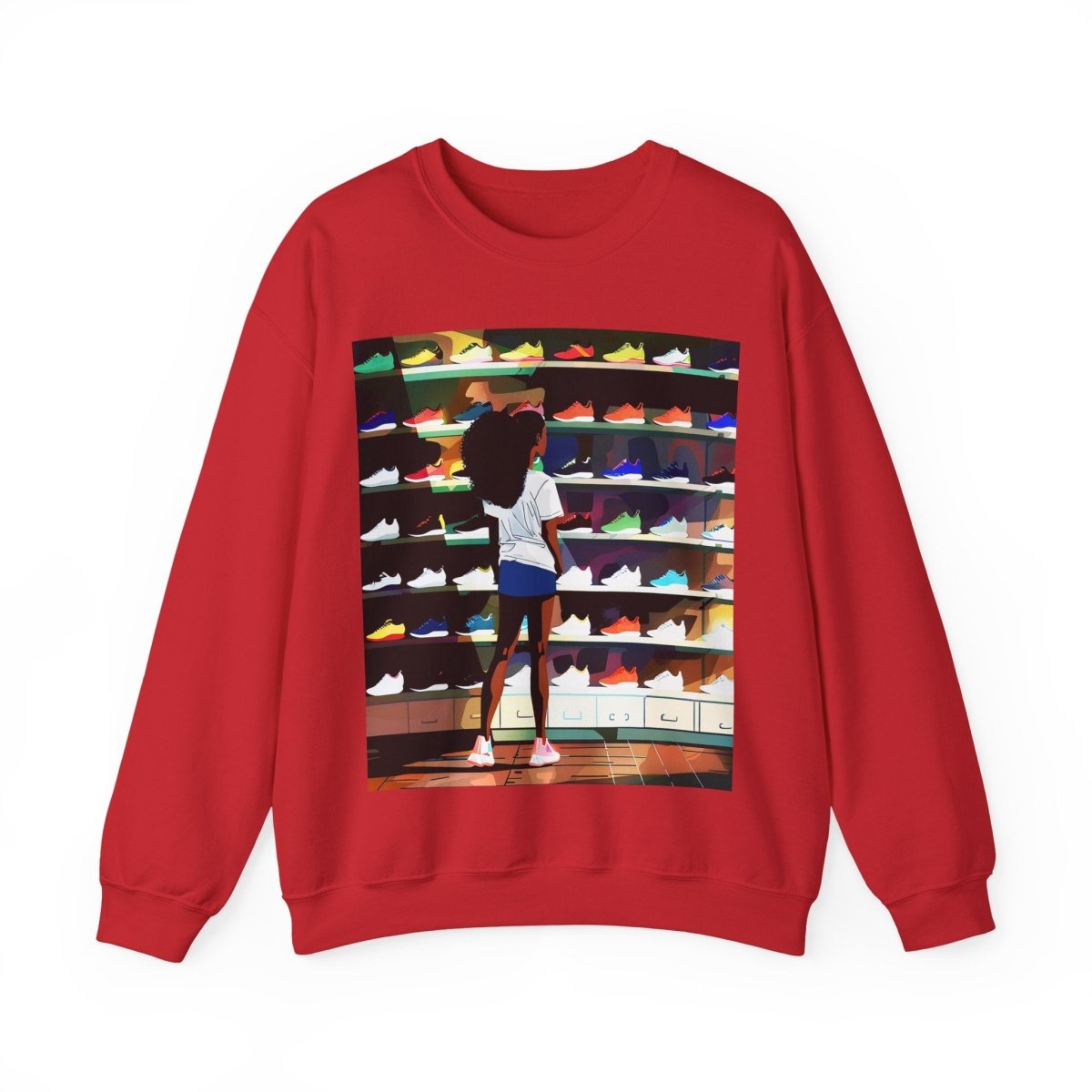 Sneaker Lover Sweatshirt - Afrocentric Art by The Trini Gee