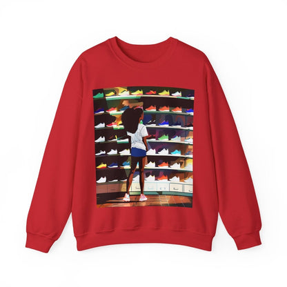 Sneaker Lover Sweatshirt - Afrocentric Art by The Trini Gee