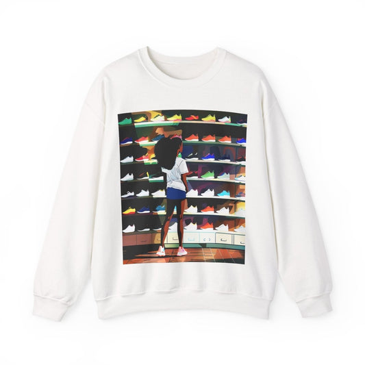 Sneaker Lover Sweatshirt - Afrocentric Art by The Trini Gee