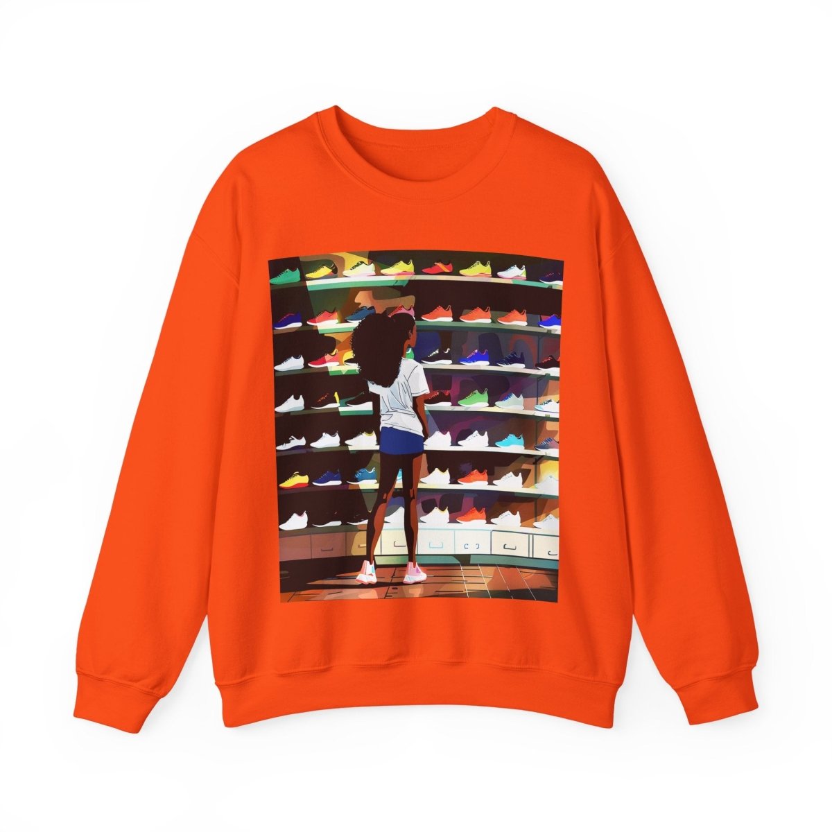 Sneaker Lover Sweatshirt - Afrocentric Art by The Trini Gee