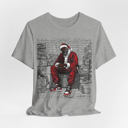 Sneakerhead Santa Shirt - Afrocentric Art by The Trini Gee