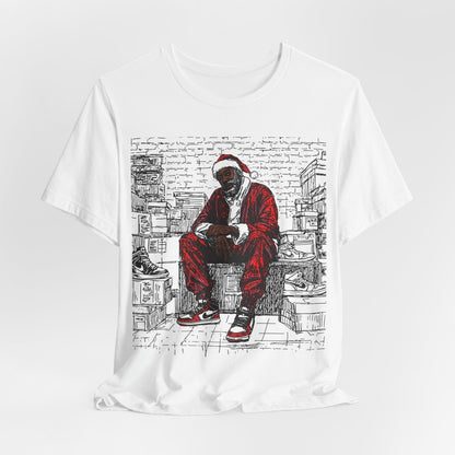Sneakerhead Santa Shirt - Afrocentric Art by The Trini Gee
