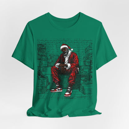 Sneakerhead Santa Shirt - Afrocentric Art by The Trini Gee