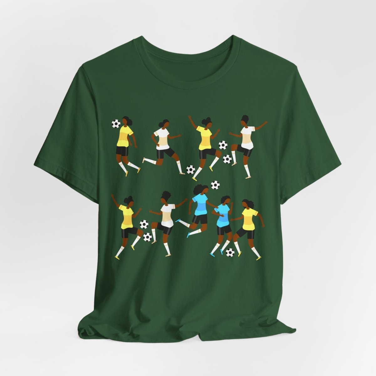 Soccer Girls Shirt - Afrocentric Art by The Trini Gee