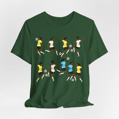 Soccer Girls Shirt - Afrocentric Art by The Trini Gee