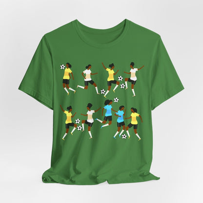 Soccer Girls Shirt - Afrocentric Art by The Trini Gee