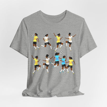 Soccer Girls Shirt - Afrocentric Art by The Trini Gee