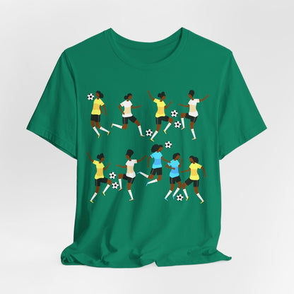 Soccer Girls Shirt - Afrocentric Art by The Trini Gee