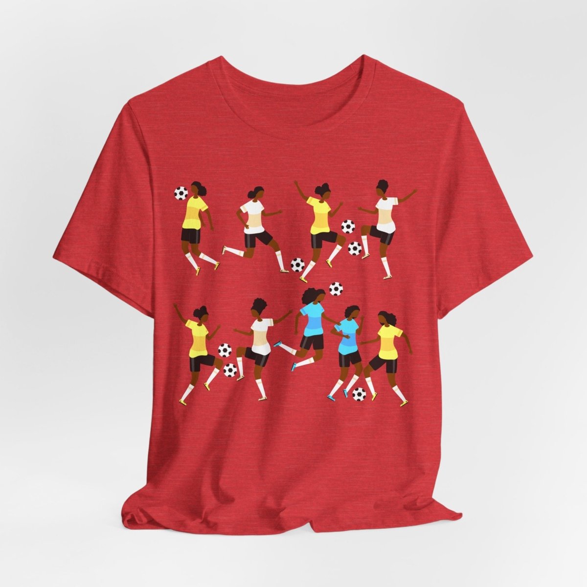 Soccer Girls Shirt - Afrocentric Art by The Trini Gee