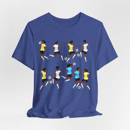 Soccer Girls Shirt - Afrocentric Art by The Trini Gee