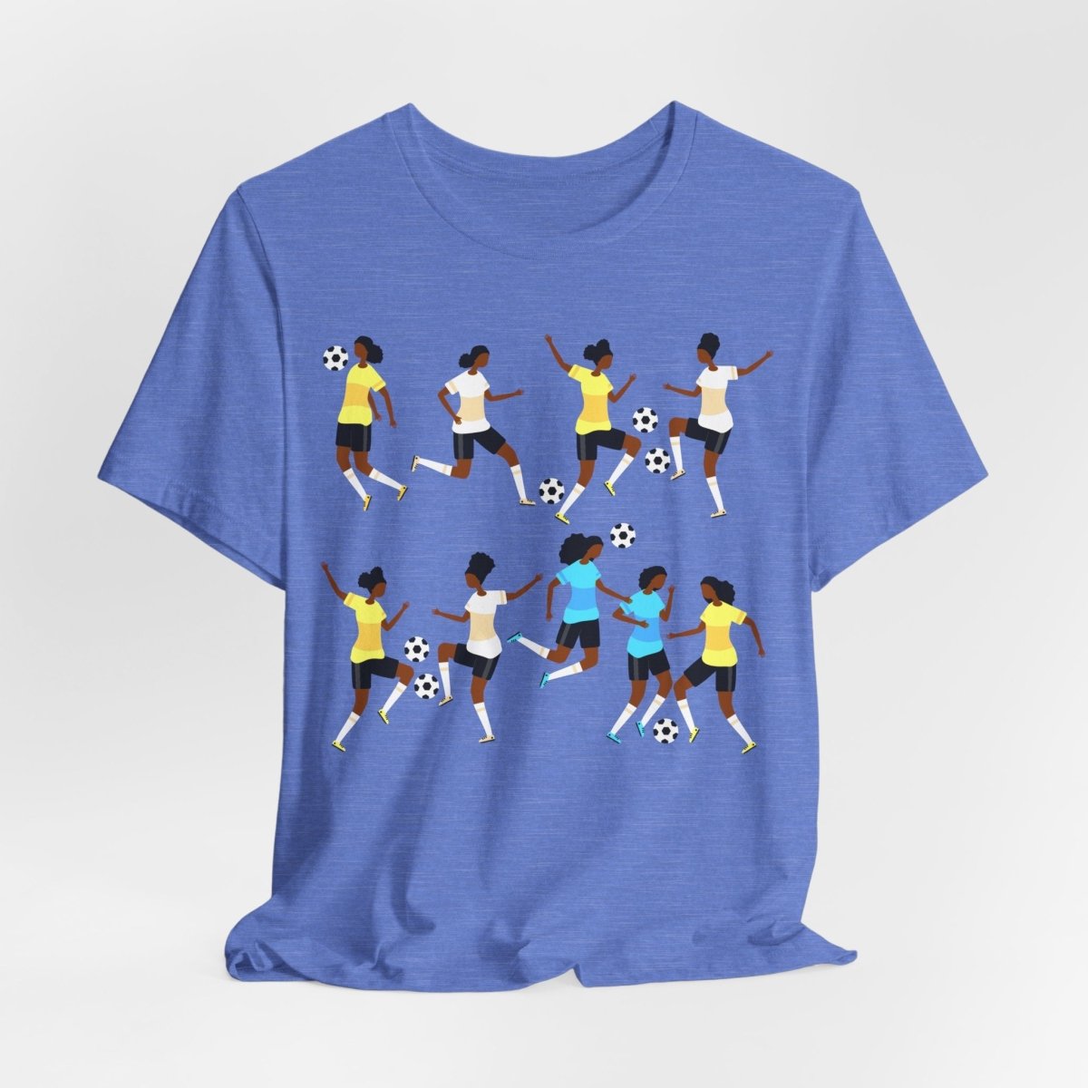 Soccer Girls Shirt - Afrocentric Art by The Trini Gee