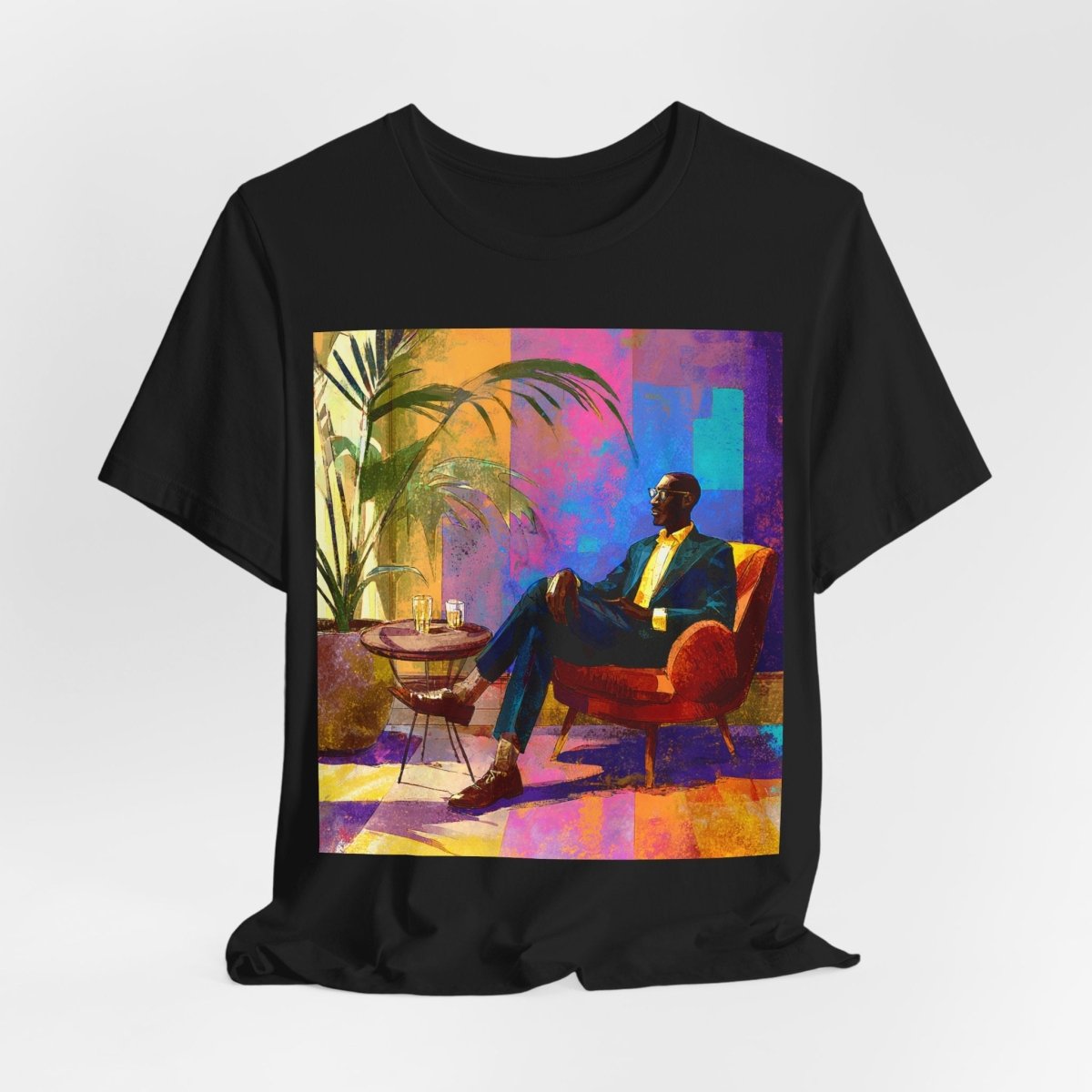 Sophisticated Lounge Shirt - Afrocentric Art by The Trini Gee