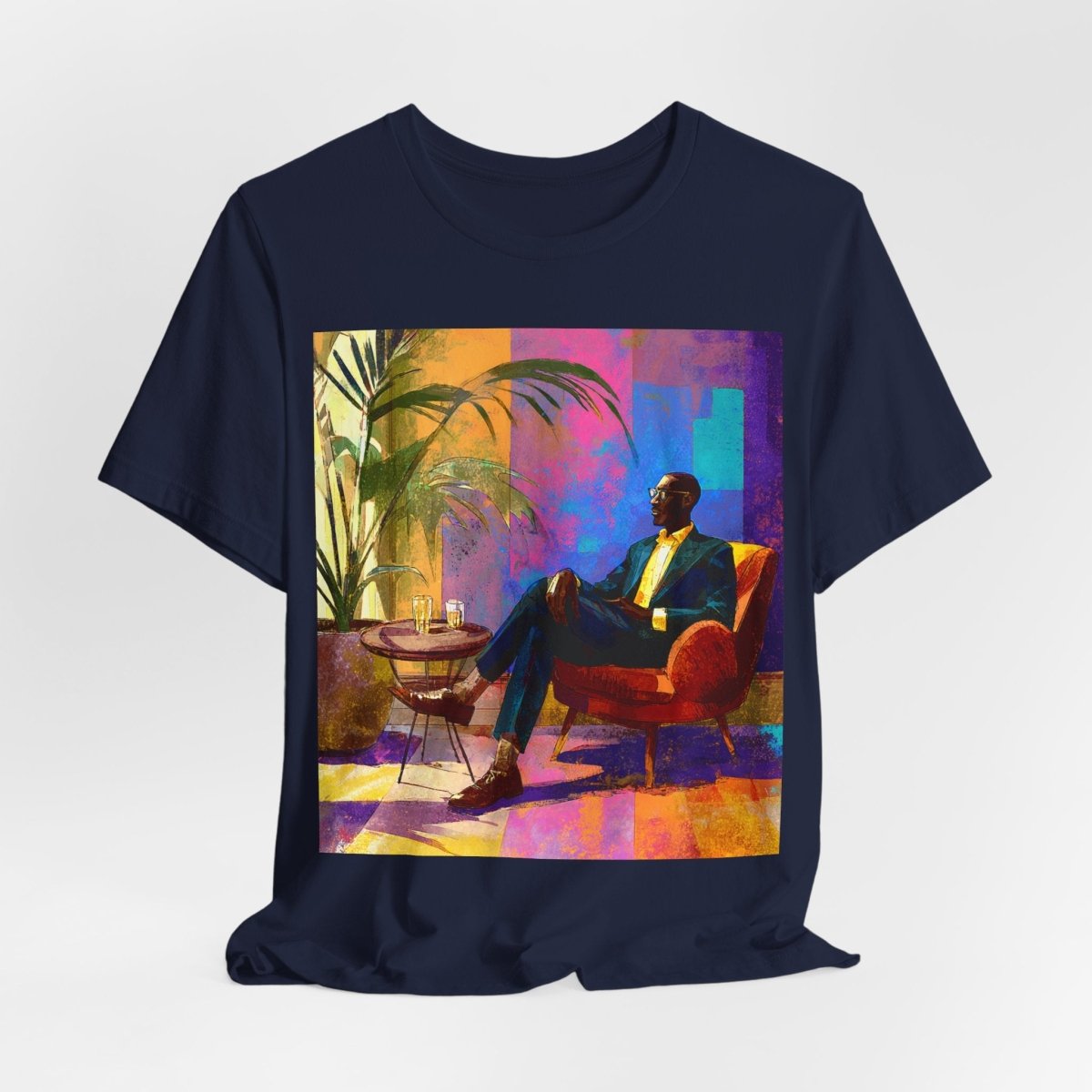 Sophisticated Lounge Shirt - Afrocentric Art by The Trini Gee