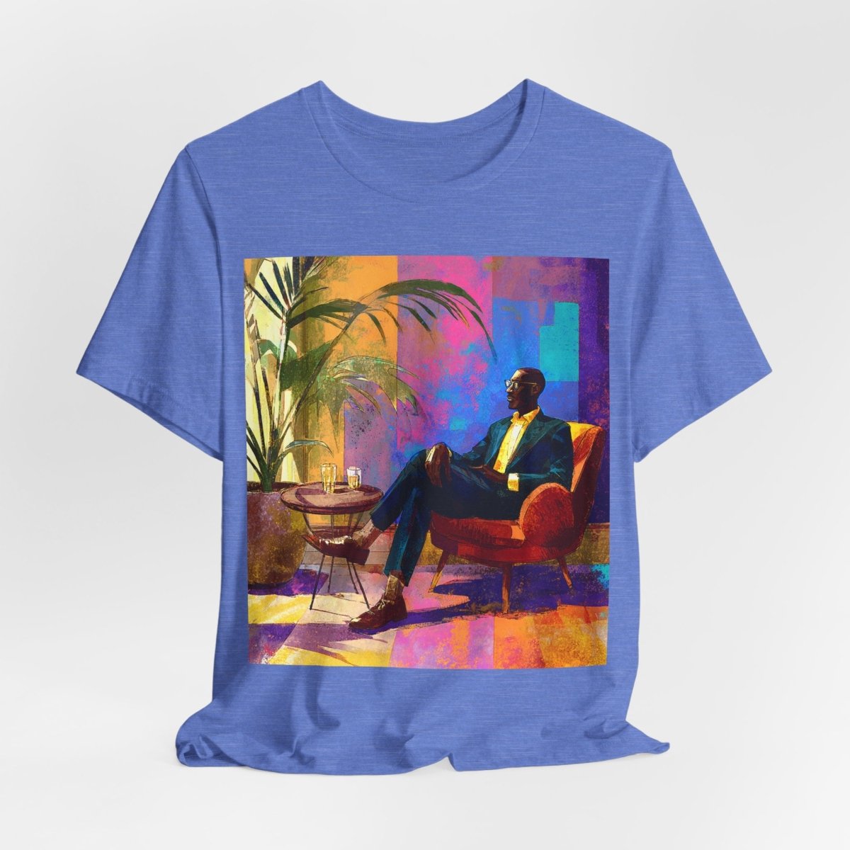 Sophisticated Lounge Shirt - Afrocentric Art by The Trini Gee
