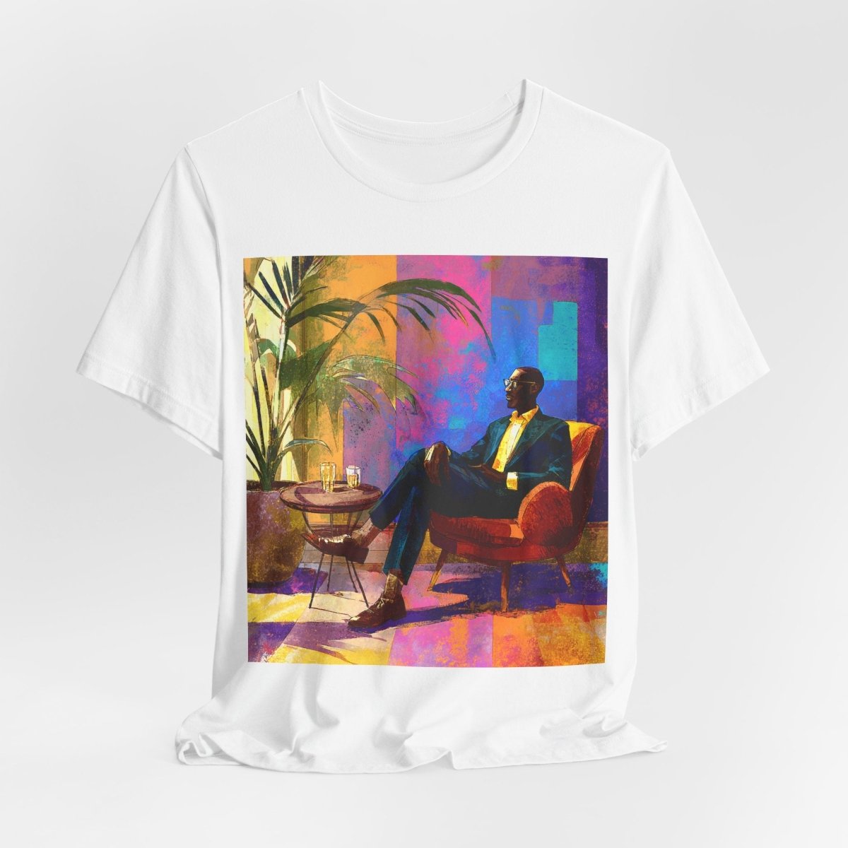 Sophisticated Lounge Shirt - Afrocentric Art by The Trini Gee
