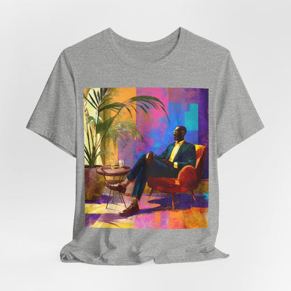 Sophisticated Lounge Shirt - Afrocentric Art by The Trini Gee