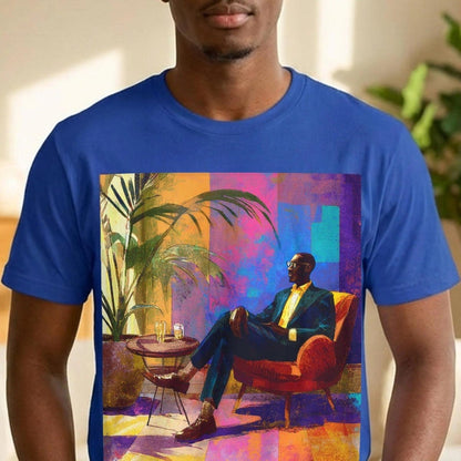 Sophisticated Lounge Shirt - Afrocentric Art by The Trini Gee