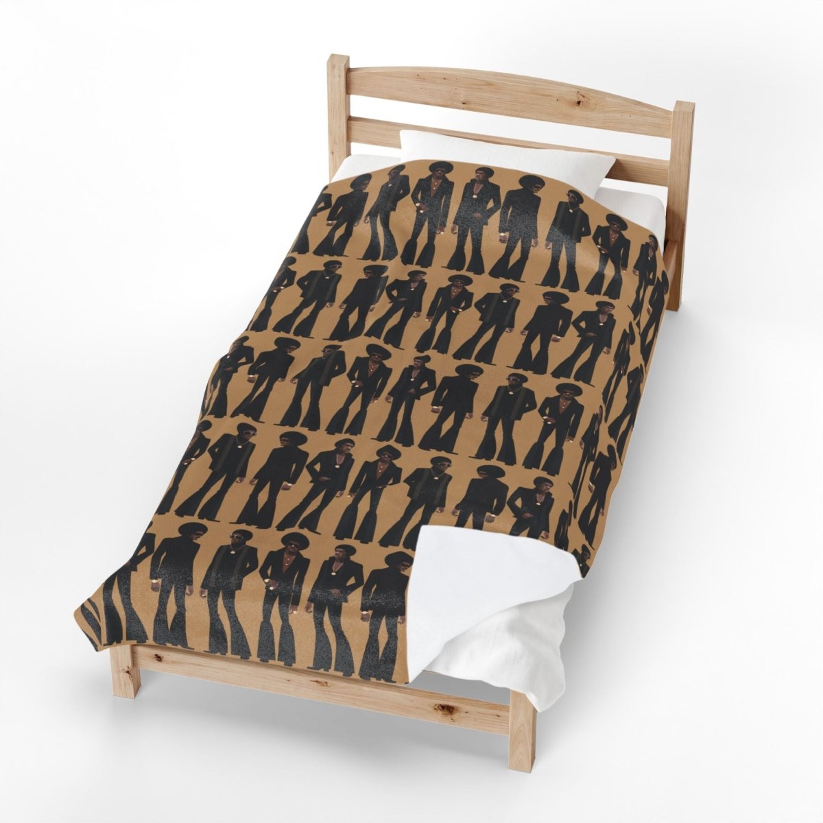 Soul Brotherhood Throw Blanket - Afrocentric Art by The Trini Gee