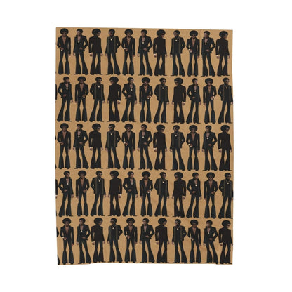 Soul Brotherhood Throw Blanket - Afrocentric Art by The Trini Gee
