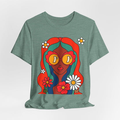 Soul Flower Power Shirt - Afrocentric Art by The Trini Gee