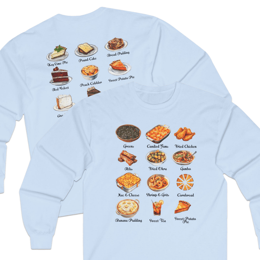 Soul Food Long Sleeve Shirt - Afrocentric Art by The Trini Gee