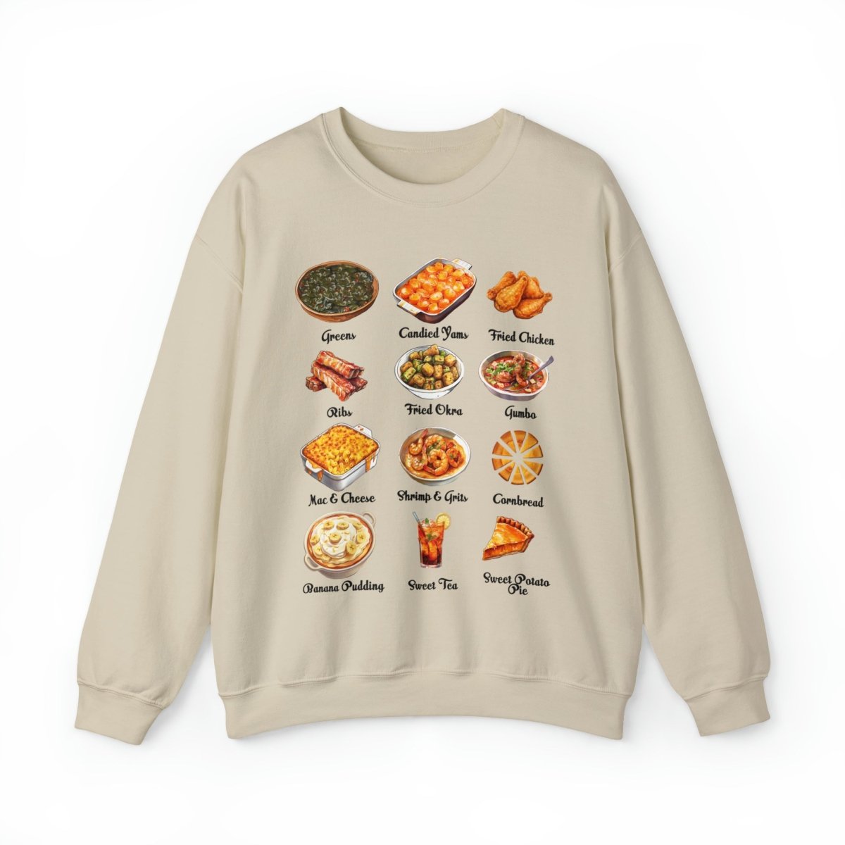 Soul Food Sweatshirt - Afrocentric Art by The Trini Gee