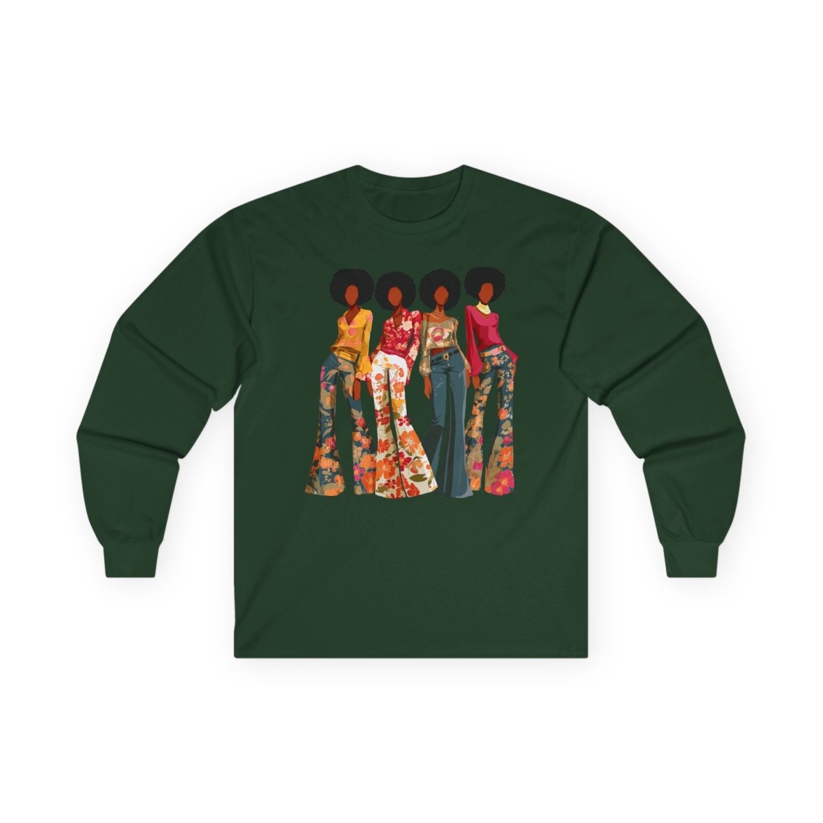 Soul Sis Long Sleeve Shirt - Afrocentric Art by The Trini Gee