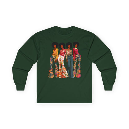 Soul Sis Long Sleeve Shirt - Afrocentric Art by The Trini Gee