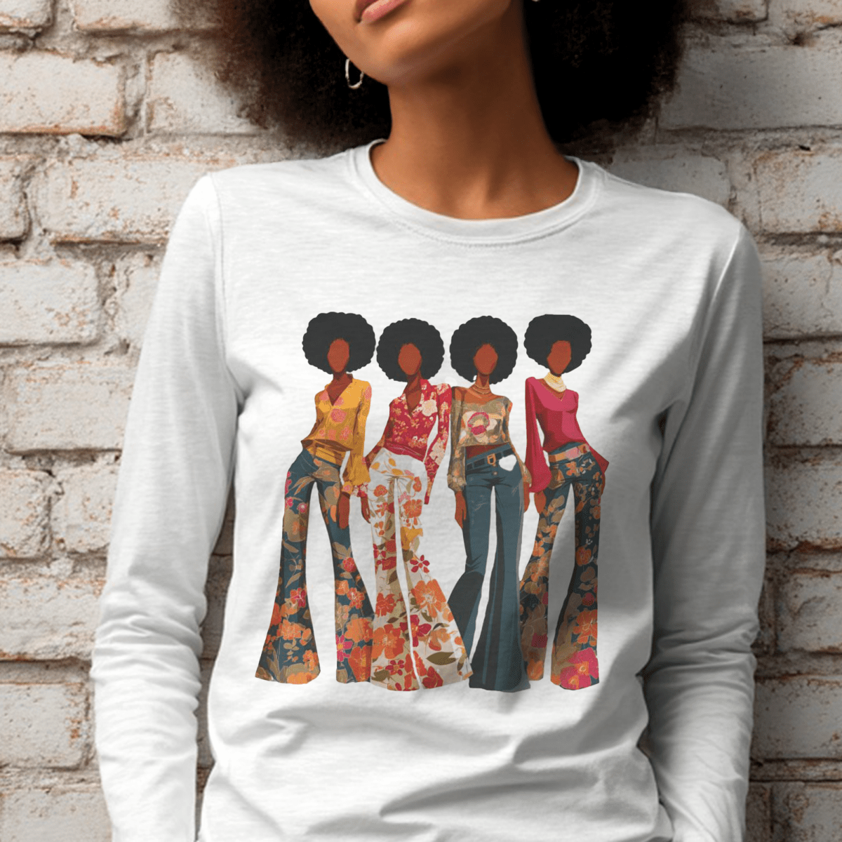 Soul Sis Long Sleeve Shirt - Afrocentric Art by The Trini Gee