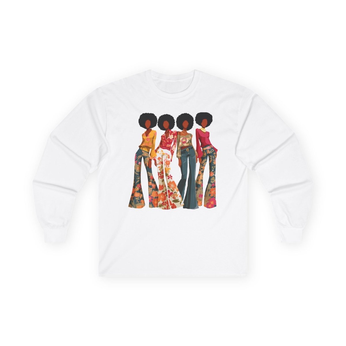 Soul Sis Long Sleeve Shirt - Afrocentric Art by The Trini Gee