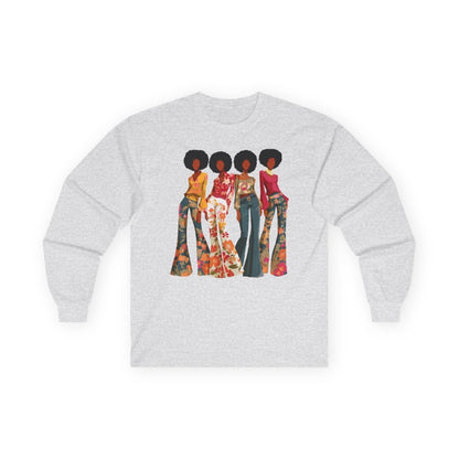 Soul Sis Long Sleeve Shirt - Afrocentric Art by The Trini Gee