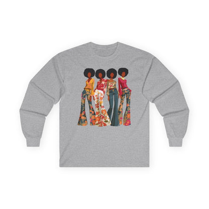 Soul Sis Long Sleeve Shirt - Afrocentric Art by The Trini Gee