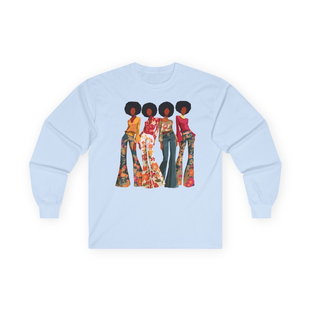 Soul Sis Long Sleeve Shirt - Afrocentric Art by The Trini Gee