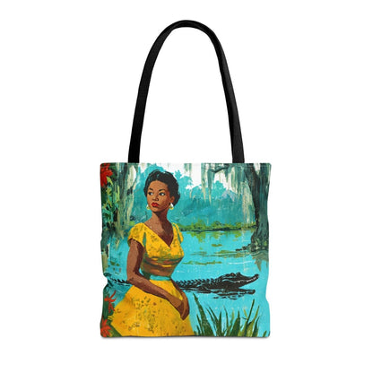 Southern Bayou Tote Bag - Afrocentric Art by The Trini Gee