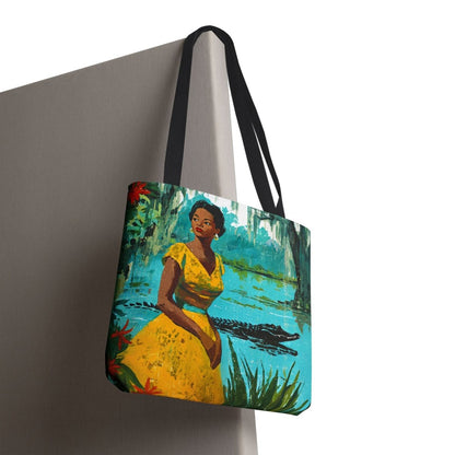 Southern Bayou Tote Bag - Afrocentric Art by The Trini Gee