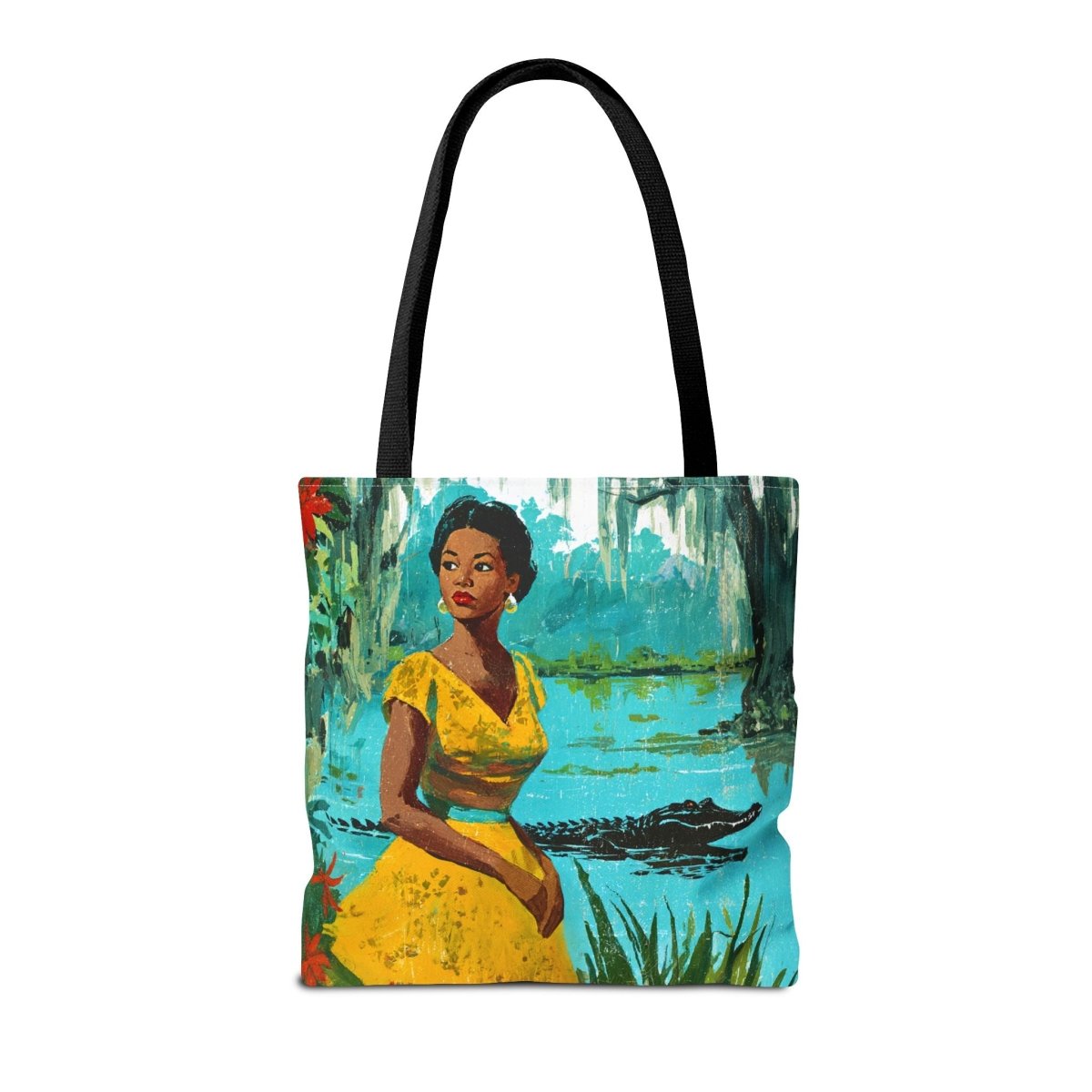 Southern Bayou Tote Bag - Afrocentric Art by The Trini Gee