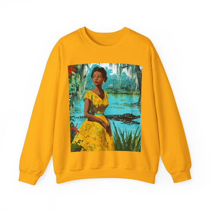 Southern Swamp Sweatshirt - Afrocentric Art by The Trini Gee
