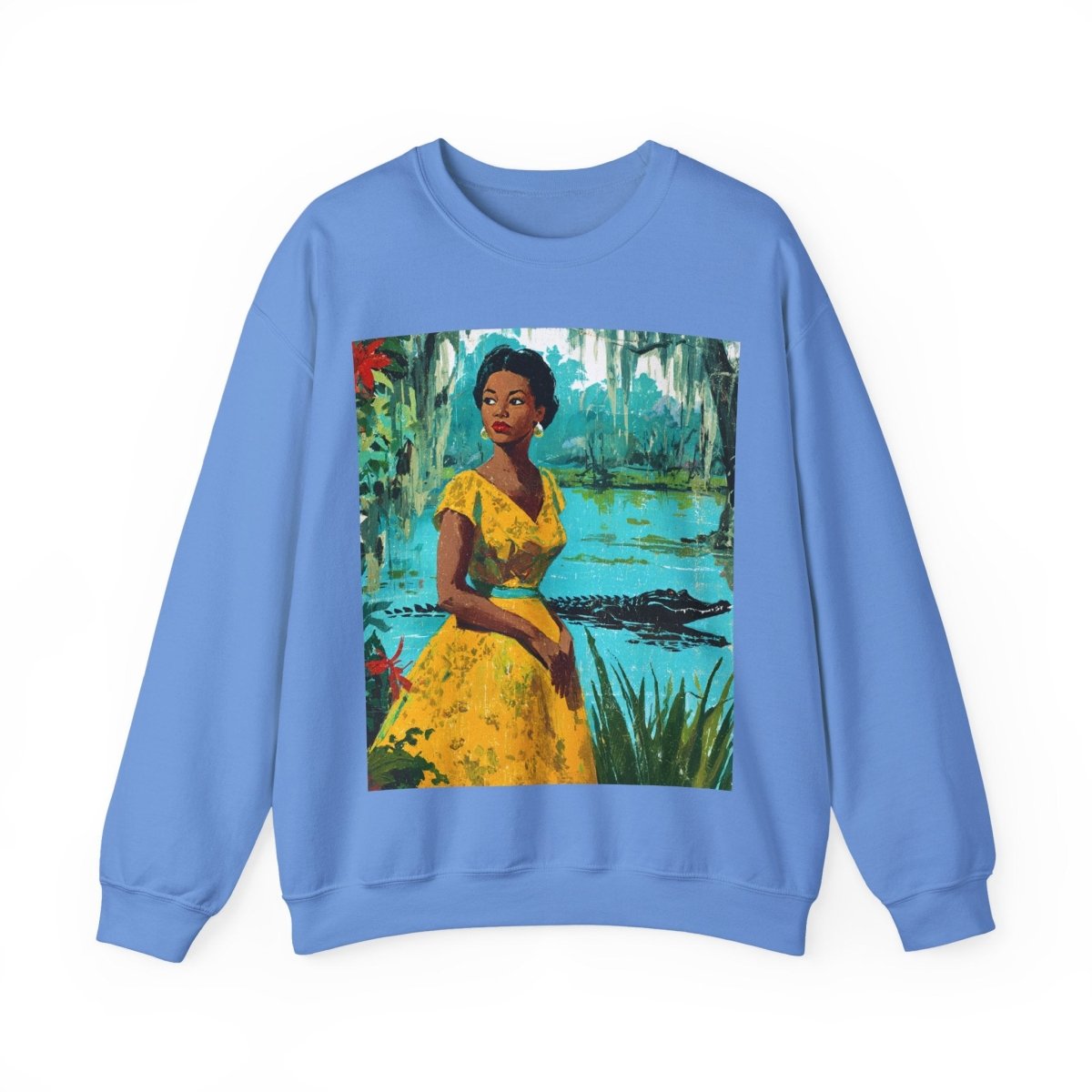 Southern Swamp Sweatshirt - Afrocentric Art by The Trini Gee